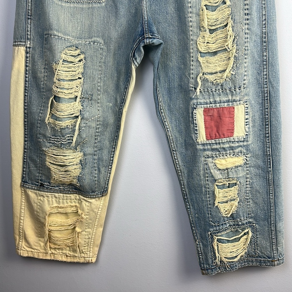 Magnolia Pearl Miners Denim in Americana OS Bohemian Oversized Relaxed Boho Jean - Picture 10 of 16